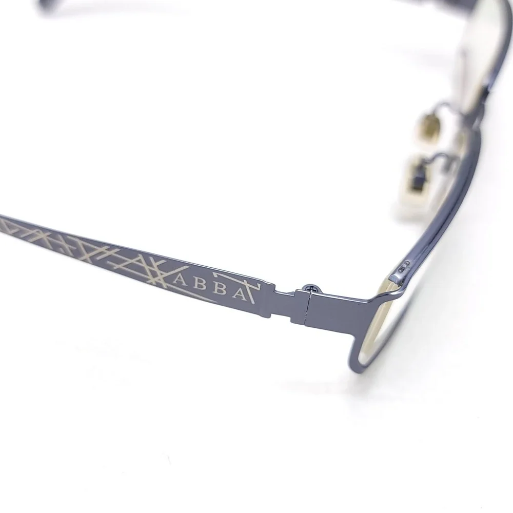 ABBA Eyeglass Frames ONLY AB 8031‎ C36 52/18/138 Silver Blue